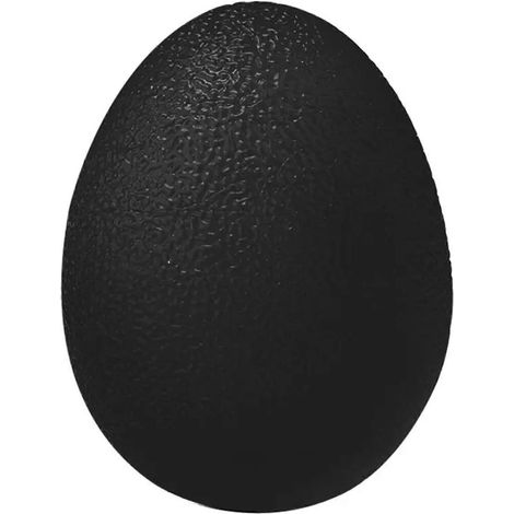 Lot de 10 balles de musculation en caoutchouc noir, en forme d'œuf, pour exercices des doigts robustes, pour hommes et femmes en salle de sport (1/2)
