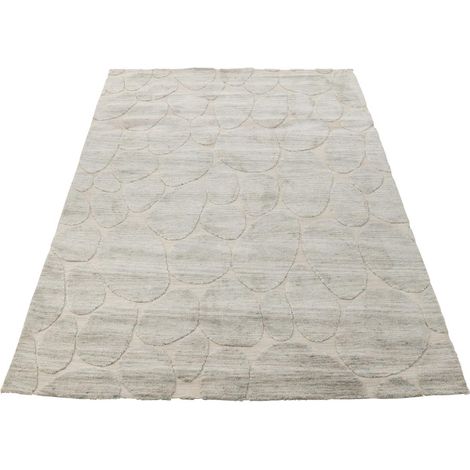 Tapis Déco "Effet Galet" 200x300cm Bleu Gris
