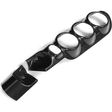 Bandeau de garniture en deux parties en fibre de carbone texturée pour panneau de ventilation central de commande de la Mercedes-Benz Classe B W247 2020. (1/5)
