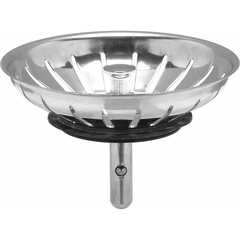 1 - Grille Inox - Bonde Panier - Type Franke - Pour Évier De Cuisine - Acier Inoxydable - Argent