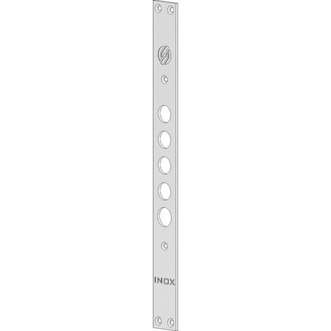Securemme FRONTALE PER SERRATURE PER PORTE BLINDATE, 4 fori, interasse mm. 37