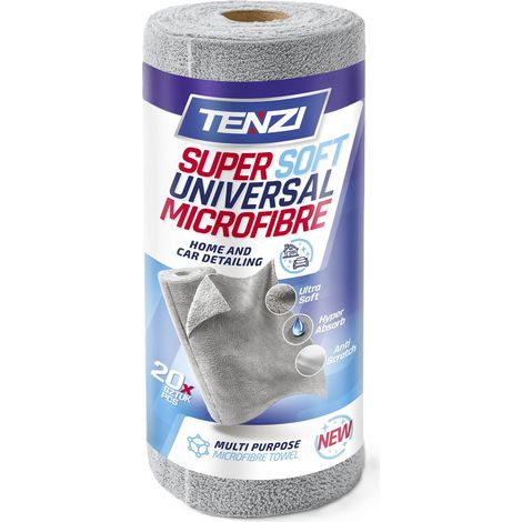 PAÑOS DE MICROFIBRA 3535 CM EN ROLLO, GRISES, 20 UDS - TZ 36 5905