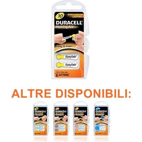 Duracell batteria acustica  da10  da 10