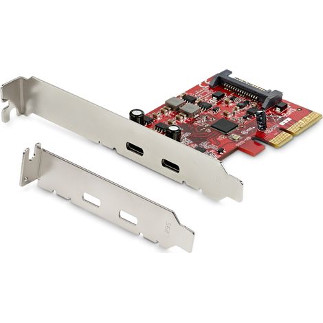 StarTech.com Scheda PCIe a 2 porte USB 3.1 - 2x USB-C - USB 3.2 Gen 2 fino a 10Gbps (1/4)