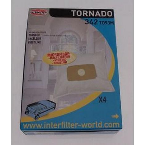 Caja de 4 bolsas microfibra 35600827 TORNADO