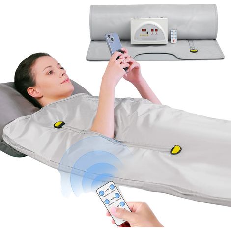 Copertura per sauna domestica, temperatura regolabile, materiali ecocompatibili, 220V Argento (1/2)