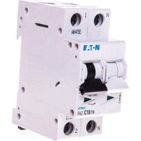 Interruttore magnetotermico 1+NC 10A 15kA AC FAZ C10/1N 278670