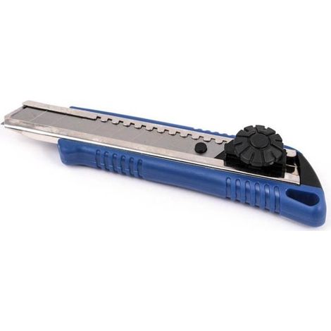 Coltello con lama spezzabile da 18 mm e rotella