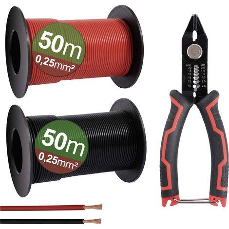 Quadrios 23CW027 Litzensortiment 0.25 mm² Schwarz, Rot 1 Set (1/5)