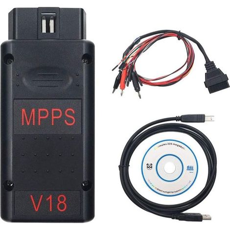 Scanner ECU MPPS V21 – Diagnostic et programmation moteur – Détection automatique ECU – Compatible Fiat, Opel, Bosch, Siemens (1/5)