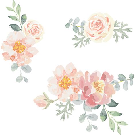 Autocollant Murale Fleur De Pivoine - Vinyle Écologique Non Toxique - Décor DIY Pour Chambre Enfants Salon - 30 cm x 90 cm (1/5)