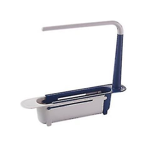 Organisateur d'évier de cuisine, étagère télescopique, porte-savon et éponge, égouttoir réglable, panier de rangement, accessoires de cuisine (1/5)