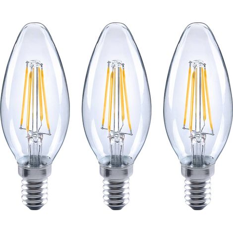 Sygonix SY-4945174 LED (monocolore) ERP E (A - G) E14 Forma di candela 4 W = 40 W Bianco caldo (Ø x A) 35 mm x 100 mm 3 (1/3)