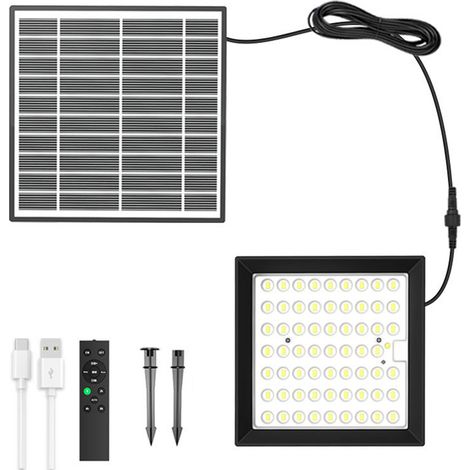 Farolas LED alimentadas por energía solar, focos, iluminación de jardín impermeable (1/5)