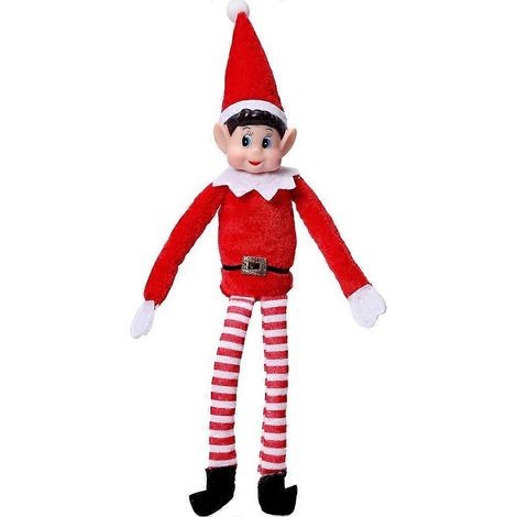 Christmas Elf Doll Sitting Figurine Bookshelf Ornament Lightweight Compact (1/5)