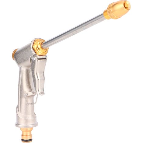 Lance d'arrosage haute pression pour lavage auto, pistolet à jet d'eau puissant, accessoire d'irrigation pour jardin, buse réglable. (1/5)