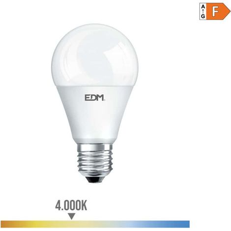 Ampoule LED EDM Standard E27 12W 1154lm 4000K Lumière du Jour Ø6x11cm (1/3)