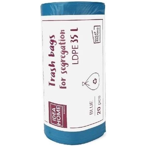 Sacchi per la spazzatura 35 l blu, 20 pezzi