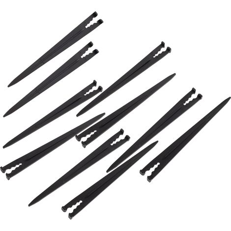 100 pièces Piquets de Jardin Supports Pratiques pour Tuyaux Irrigation Accessoires de Jardinage Robuste pour Systèmes Irrigation à Fixation Sol pour Verts et Jardinage (1/5)