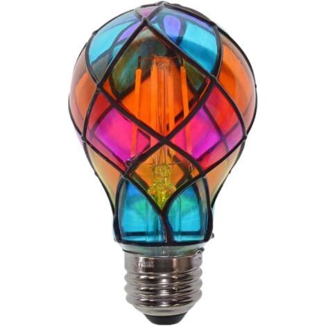 LED-Glühbirnen mit Buntglas-Effekt, E26 4W 120V – Stimmungsbeleuchtung für Halloween-Partys, Feiern, Nachttischlampen, Weihnachtsdekoration im Innenbereich, Schlafzimmer und Gärten (1/5)
