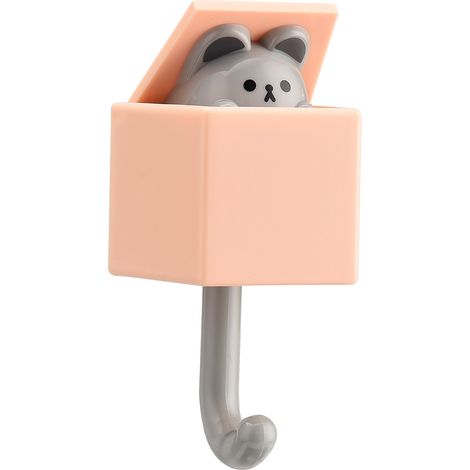 Selbstklebende Garderobe – Herzförmiger Clip / 10,5 x 5 cm / ABS / Mehrfarbig – 1 Stück (1/5)