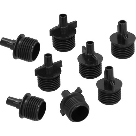 Lot de 50 raccords plats filetés mâles G1/2 7,5mm pour buses d'arrosage type G, accessoires d'irrigation pour sprinklers. (1/5)