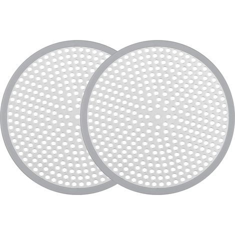 Filtre à cheveux pour bonde de douche - Lot de 2, 12 cm (4,72 po), crépine de bonde de lavabo de cabine de douche, filtre à cheveux en acier inoxydable pour baignoire, bouchon de bonde de sol de salle (1/5)