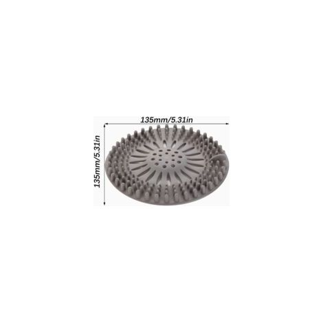 Protector de desagüe de silicona, filtro para fregadero de cocina con ventosa, filtro para tapa de desagüe de bañera, filtro para fregadero de cocina y - Crezuo