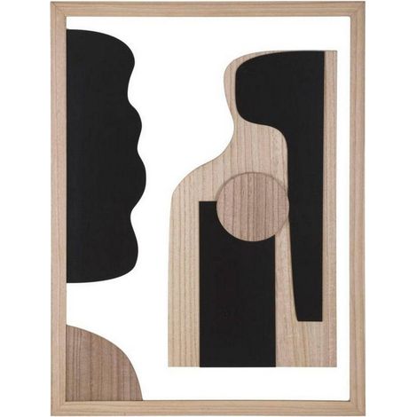 Dmora - Dekorationspaneel Pistoletto, Künstlerisches Paneel, Ornamentales Paneel, Dekoratives Zubehör, 60x2 h80 cm, Bunt