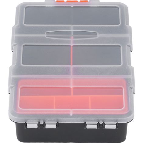 Boîte de rangement à grille pour composants PVC, organiseur d'outils pour visserie. (1/5)