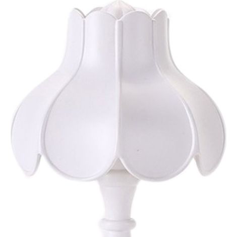 Lampe de table rétro, veilleuse feuille de lotus, éclairage de chambre mignon et romantique, mini lampe lumineuse style nordique LD05 blanche (1/5)