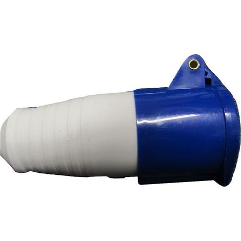 16A 3 Pin Socket - 220V to 250V Blue Camping Caravan Industrial Power (1/5)