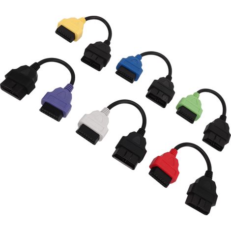 6 câbles adaptateur pour MultiECUScan, outil diagnostic OBD2 ECU pièce de rechange pour Fiat (1/5)