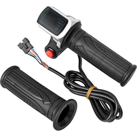 HONORNIC - Poignée d'accélérateur universelle pour vélos électriques, compatible avec les scooters à poignée d'accélérateur rotative 36V (1/5)