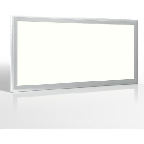 LED Panel 60x30cm 24W Rahmen silbern - Lichtfarbe: Neutralweiß 4000K (1/5)