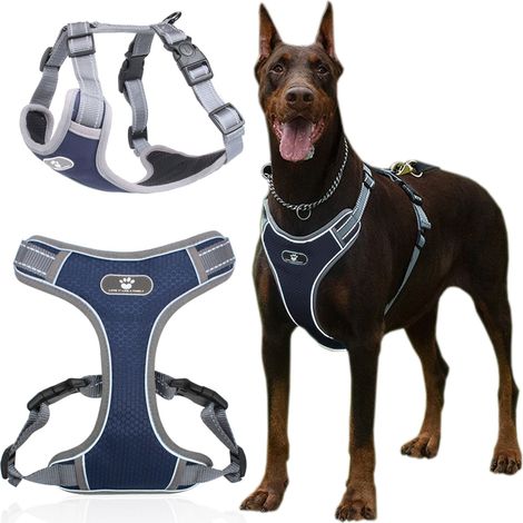 Arnés de adiestramiento para perros ASTRO azul marino, talla XL (1/5)