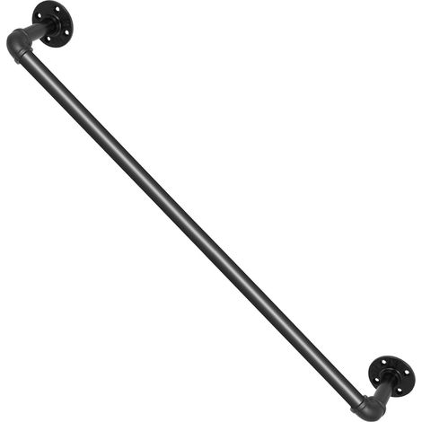 Garde-corps d'escalier en acier carbone, 61 cm, fixation murale (1/5)