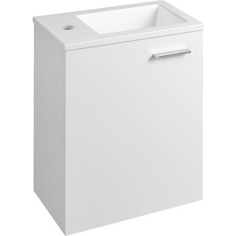 Meuble ZOJA avec lavabo 40x22 cm, blanc (1/5)