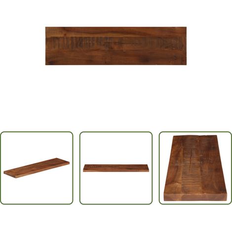Altholz -  Tischplatte 120x30x3,8 cm Rechteckig Altholz Massiv