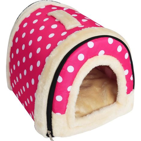 Lit fermé combiné chat et chien – Canapé-lit pliable (Taille S), Antidérapant – Doux et confortable – Idéal pour l'hiver (1/5)