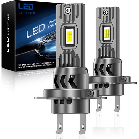 H7 LED Bulb 26000LM, 6500K Cool White LED Lamps H7 Low Beam/High Beam, Plug and Play, Pack of 2 (1/5)