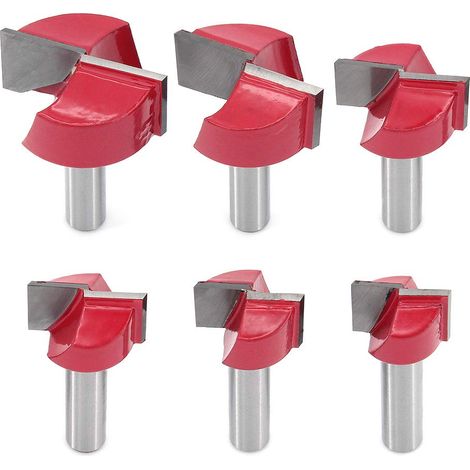 brocas ranuradoras para carpintería con vástago de 8 mm, fresas de doble filo para limpieza de fondo de carpintería, diámetro de corte: 18/20/22/25/30/32 mm. (1/3)