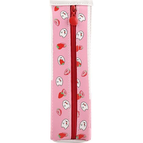 Trousse Scolaire Cartoon Motif Lait - 3 Couleurs, Grande Capacité, Imperméable PU (1/5)