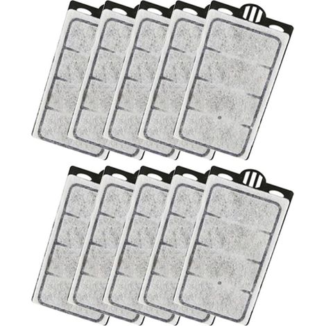 Paquete de 10 placas de repuesto para filtros, esponjas filtrantes para acuarios de tortuga, compatibles con filtros de bajo nivel de agua de 3,5 W y 280 L/H. (1/4)