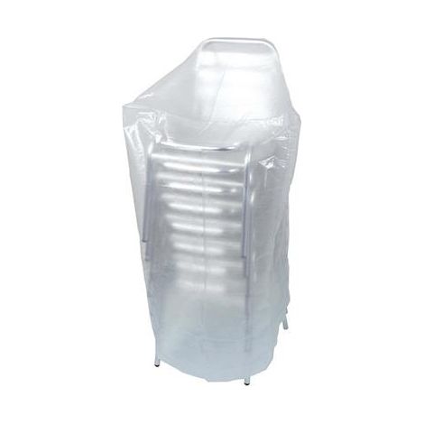 Ribiland – Housse de protection pour chaises empilables 70x70xH110 cm – Résistante aux intempéries – 100% recyclable – Traitement anti-UV 120 Kly (1/5)