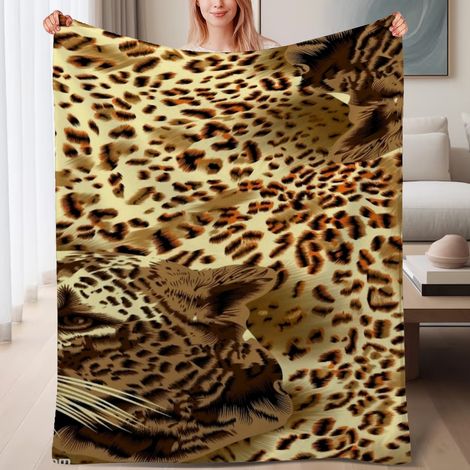 Couverture de lit en polaire, jeté doux et chaud de printemps, légère et luxueuse en microfibre de polyester, décoration intérieure, cadeau pour tous les genres,6080 pouces (1/4)