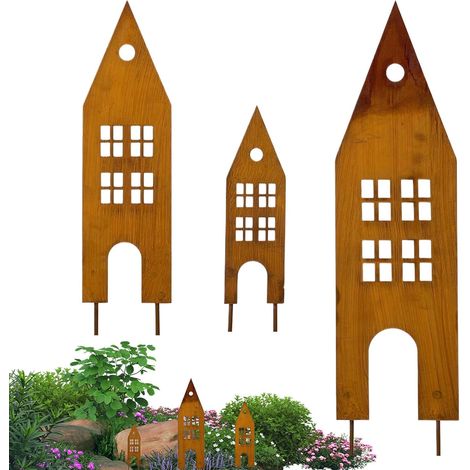 Piquets Décoratifs pour Jardin Piquets en Métal pour Extérieur Décoratif (1/5)
