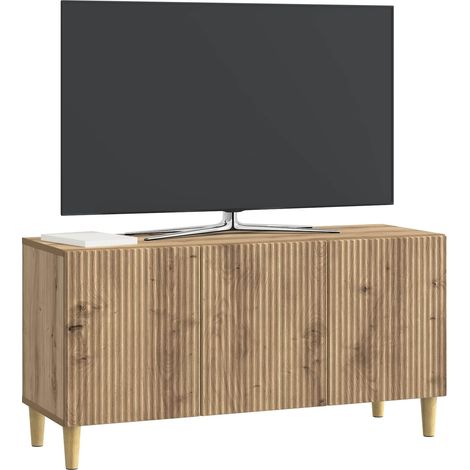 Maison Exclusive - Meuble TV Chêne artisanal 99 x 34,5 x 50 cm Bois d'ingénierie (1/5)