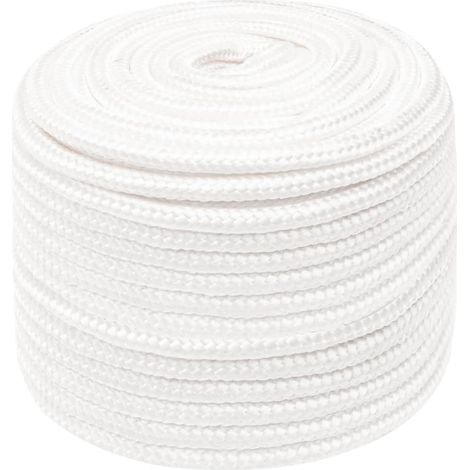 Corde de bateau, Corde de Chanvre, pour la Décoration, le Bricolage, le Jardinage Blanc complet 14 mm 50 m Polypropylène OIB4562E (1/5)