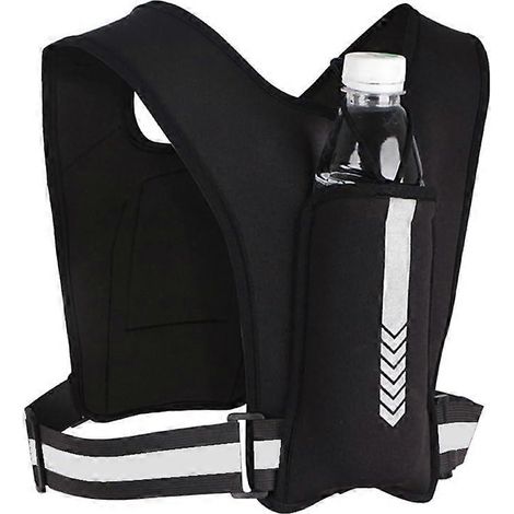 Jogging-Laufweste mit Handyhalterung, reflektierender Brusttasche für Handy und Trinkflaschentasche